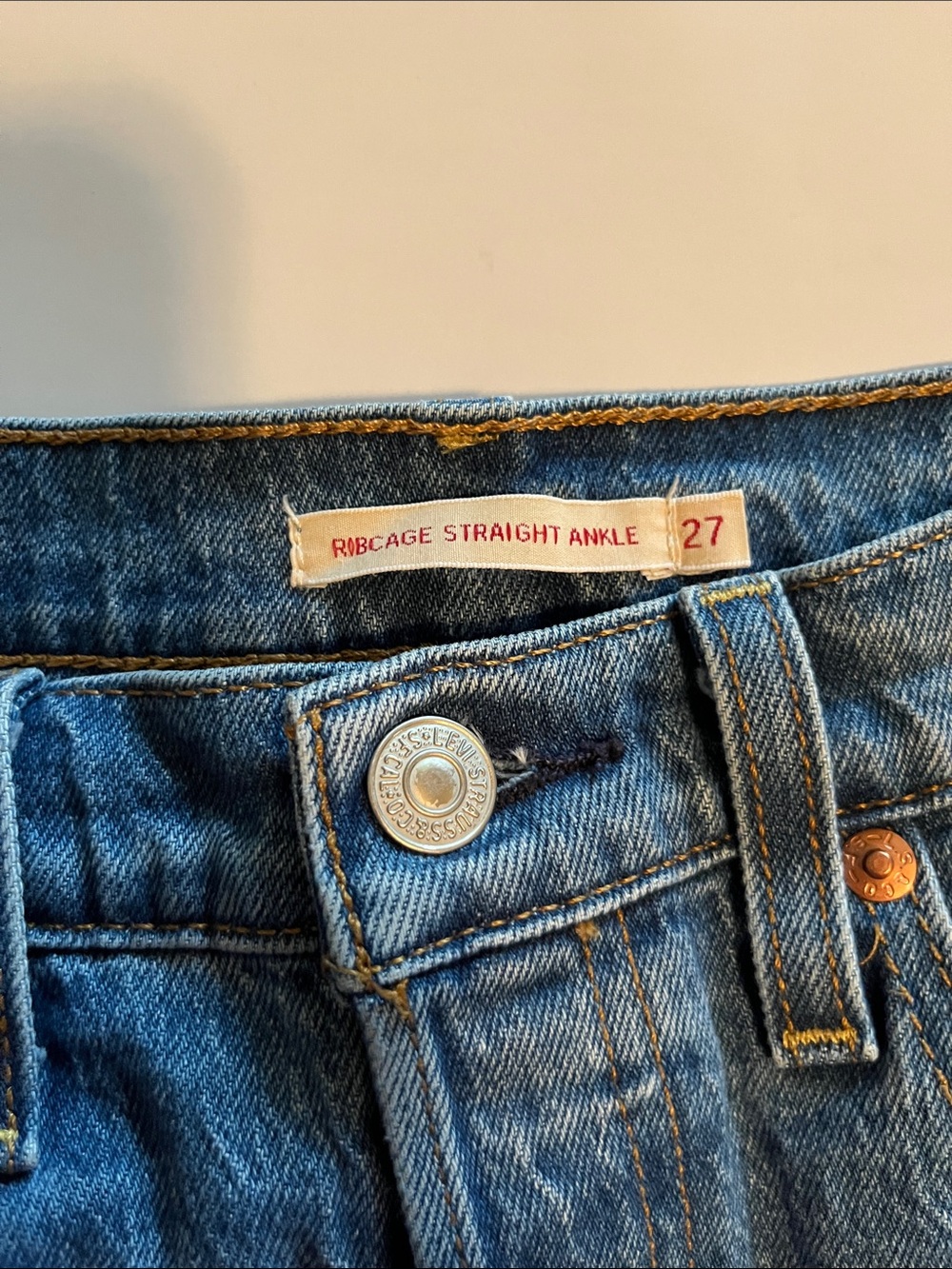 Levi’s Ribcage Straight Ankle High Rise Size 27 - Picture 11 of 16